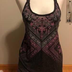 Vanity grey tank top